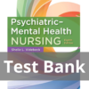 Test Bank For Psychiatric Mental Health Nursing 8th Edition By Sheila L. Videbeck
